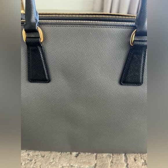 Authentic Prada Saffiano Two Tone Leather Tote - Picture 9 of 15